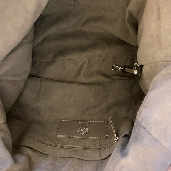 Vince Camuto Mauve leather pleated tote/crossbody/shoulder bag - Picture 10 of 17